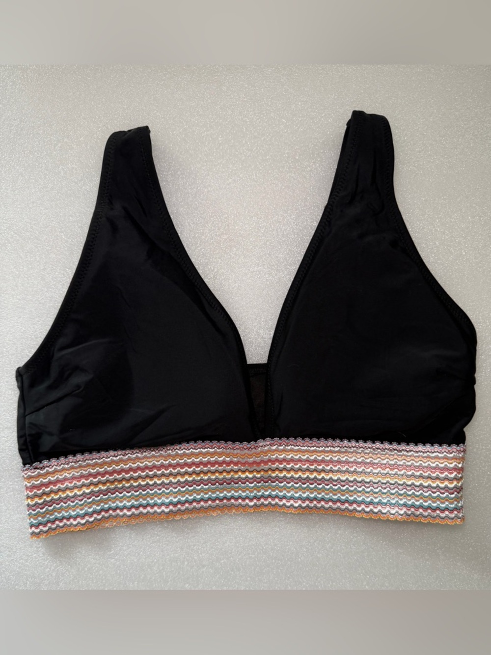 Blooming Jelly Black High Waisted Bikini Smocked Waist Ruched Adjustable Sides - Picture 2 of 11